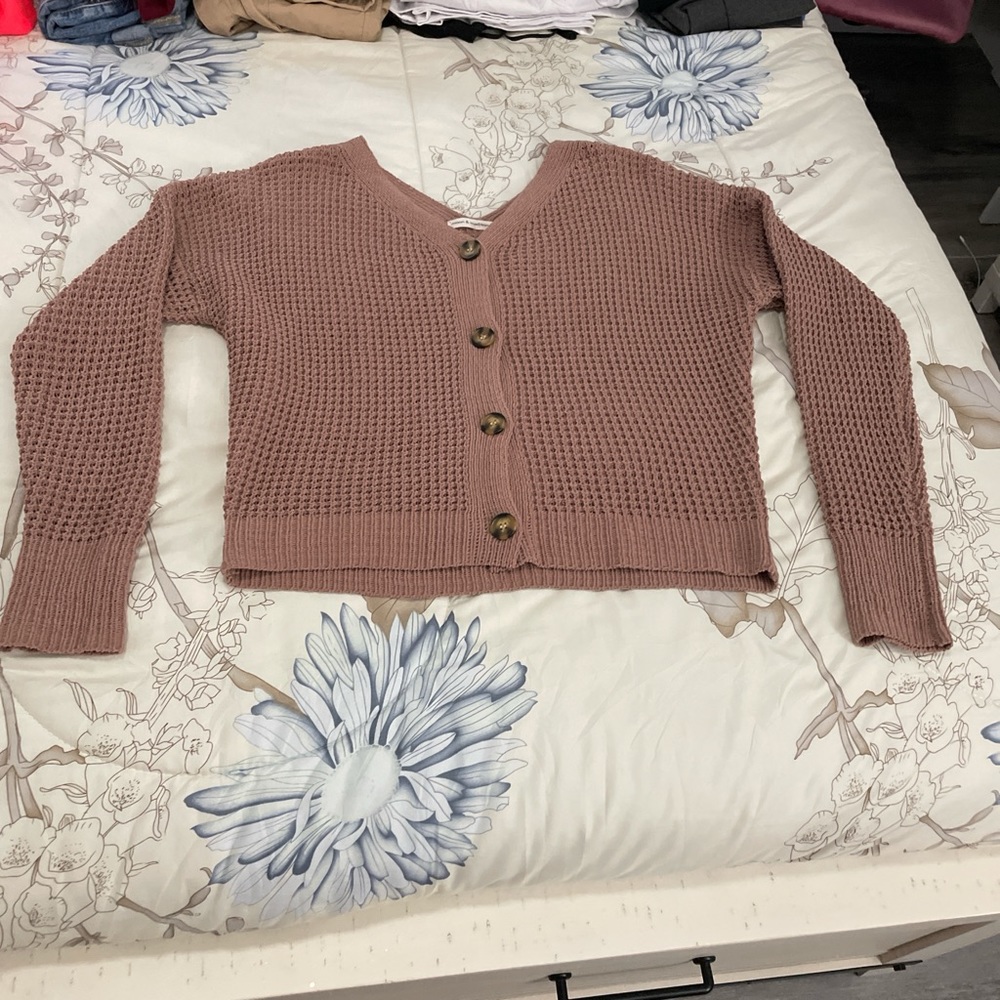 Pink knitted long sleeve